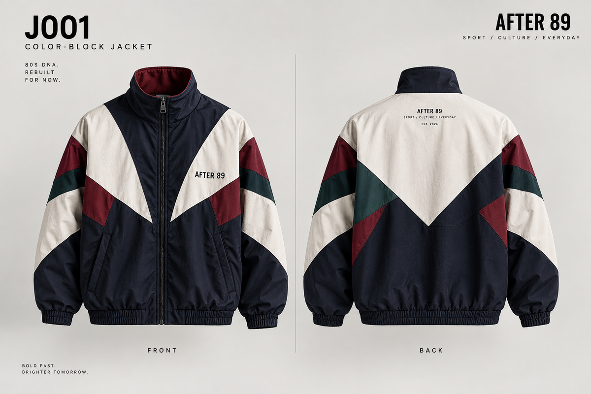 J001 — COLOR-BLOCK JACKET